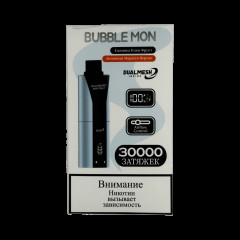 BUBBLE MON BOOSTER DUBLE 30000 Ежевика киви фрукт / лимонная маракуйя персик 2%